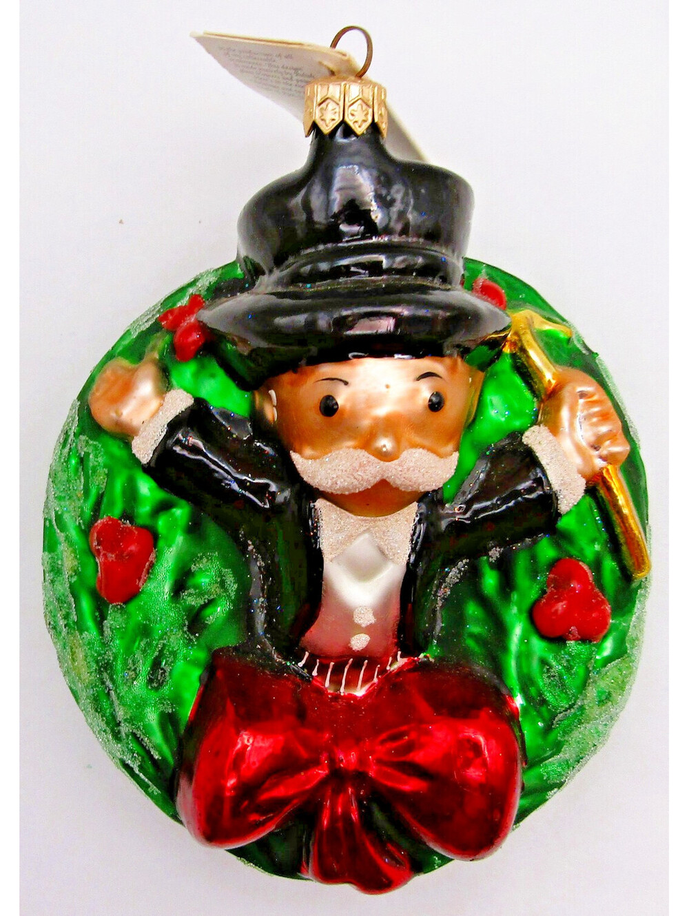 Christopher Radko 1997 Monopoly Rich Uncle Pennybags Ornament with Tag and Box